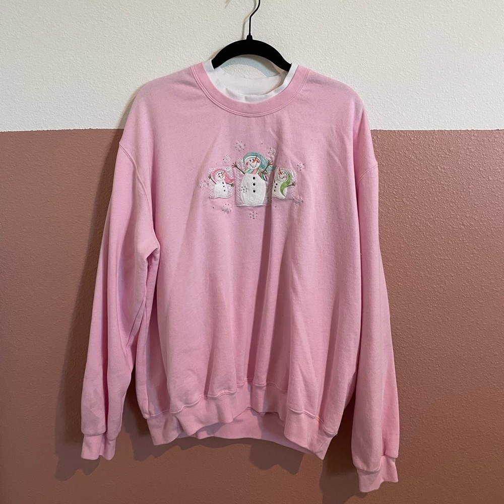 Vintage Christmas Snowman Sweater